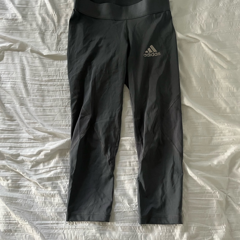 Adidas Women's Gray Capri Leggings